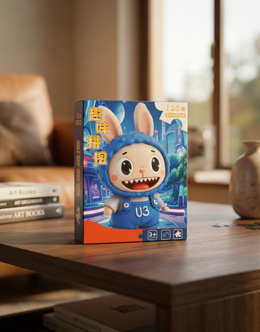 120 Pieces Paper Puzzle - Kids Educational Toy