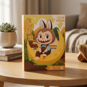 120 Pieces Paper Puzzle - Kids Educational Toy (Moonlight Labubu)