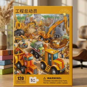 Engineering Mobilization 120 Pieces Paper Puzzle – Kids Educational Toy
