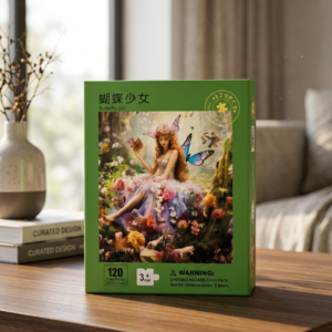 120 Pieces Paper Puzzle – Kids Educational Toy (Butterfly Girl)