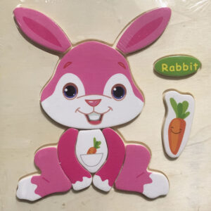 The Clever Rabbit Wooden Puzzle - Kids Educational Toy