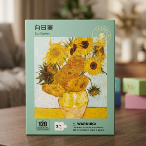 120 Pieces Paper Puzzle β Kids Educational Toy (Sunflower)