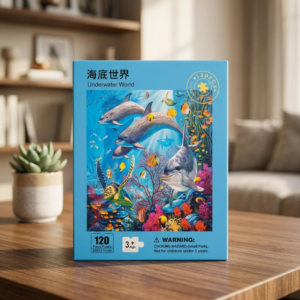 120 Pieces Paper Puzzle – Kids Educational Toy (Underwater)