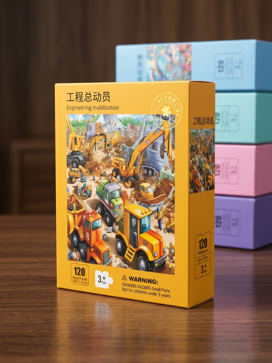Engineering Mobilization 120 Pieces Paper Puzzle β Kids Educational Toy - Image 3