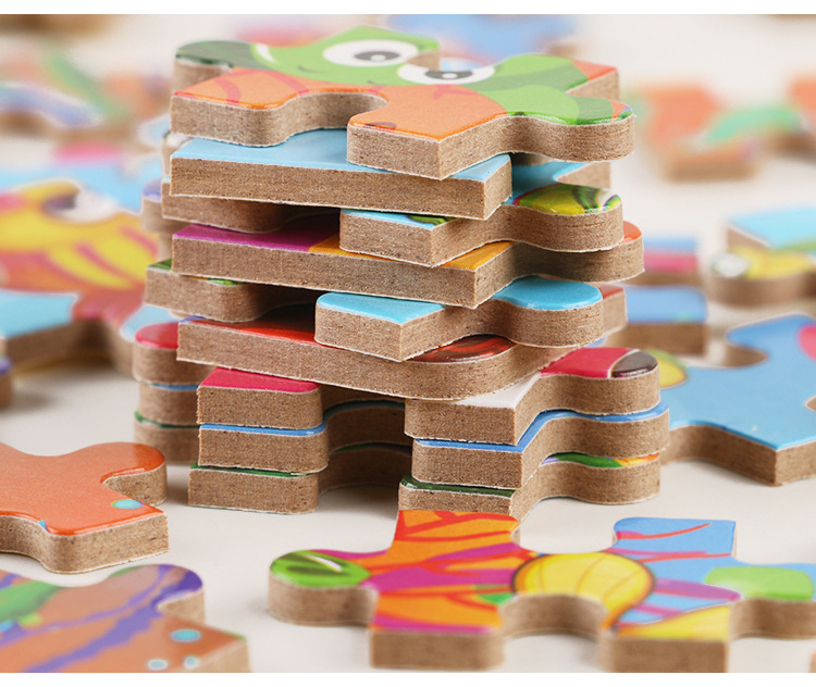 60 Pieces Premium Wooden Puzzle - Kids Educational Toy | Colorful Print with Iron Box (Little Red Riding Hood) - Image 7