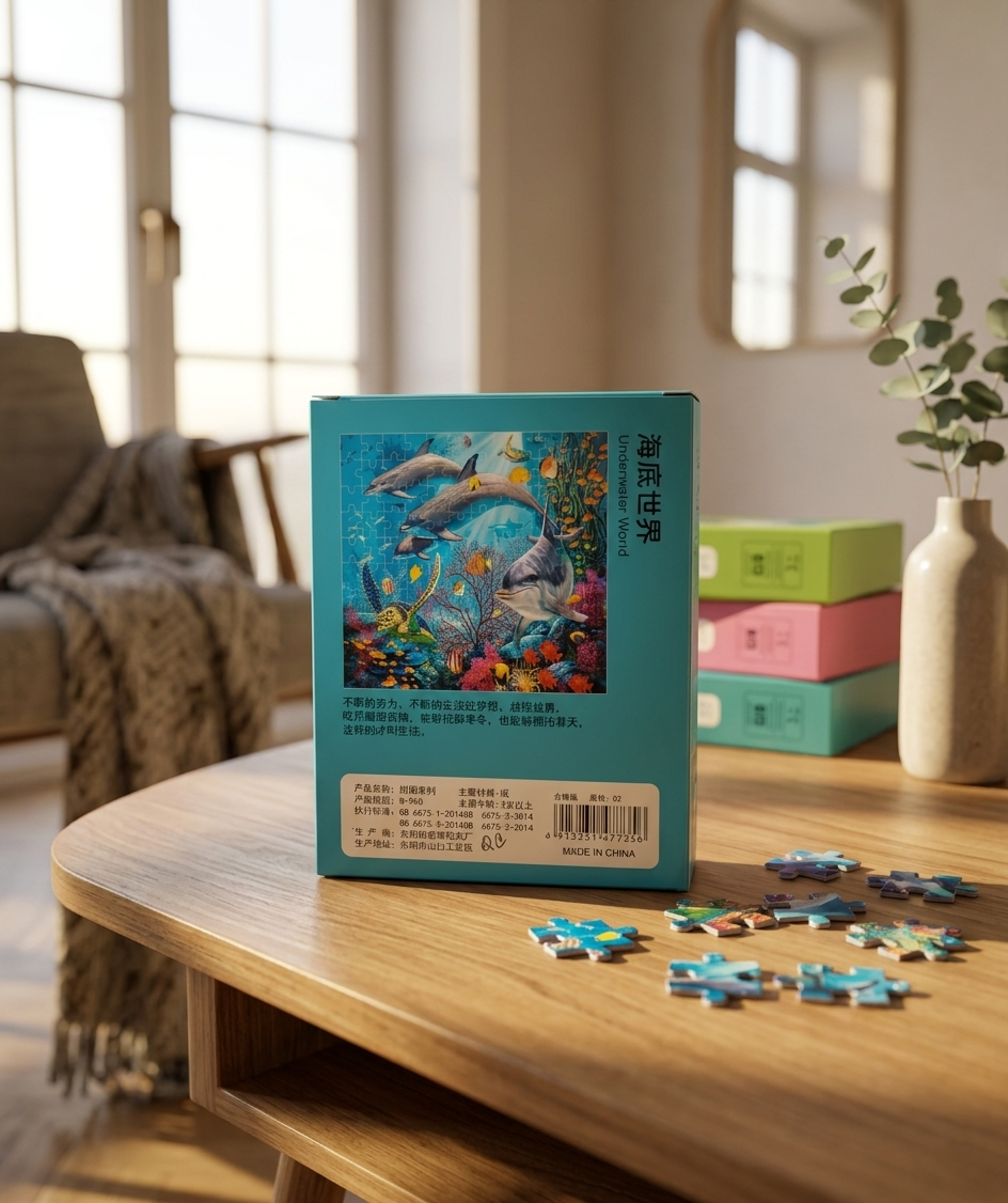 120 Pieces Paper Puzzle β Kids Educational Toy (Underwater) - Image 4