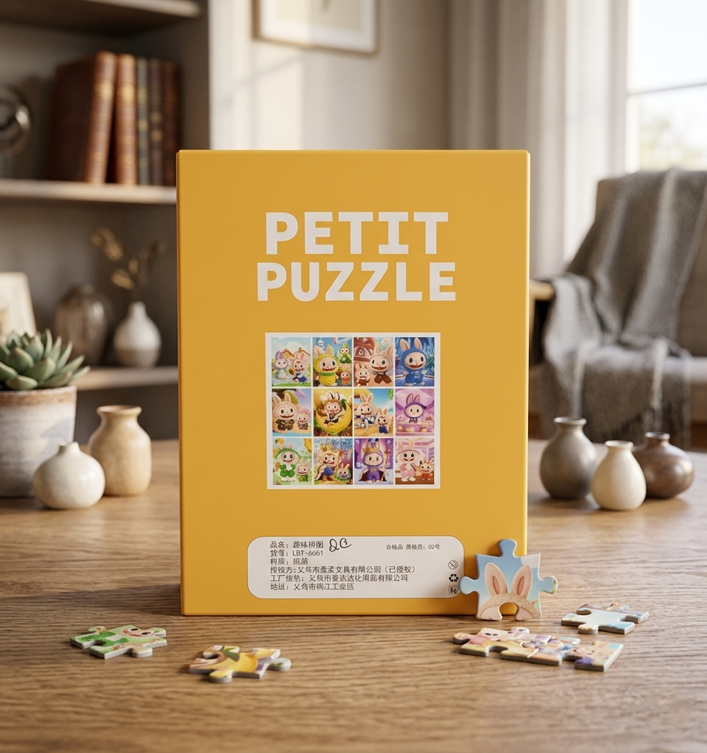 120 Pieces Paper Puzzle - Kids Educational Toy (Moonlight Labubu) - Image 4