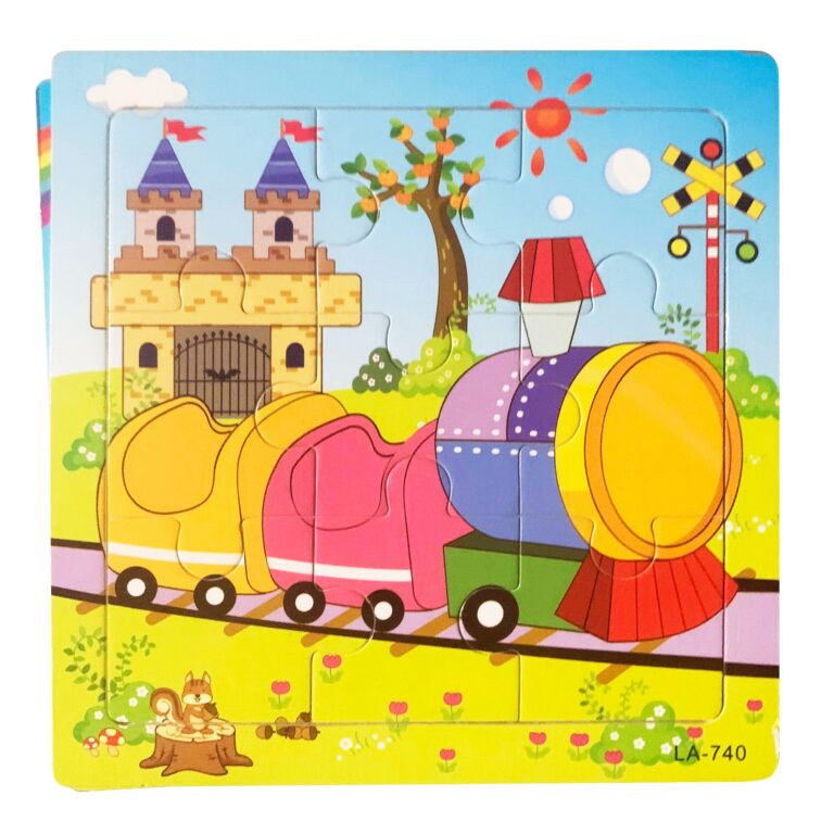 Train Wooden Puzzle – Kids Educational Toy