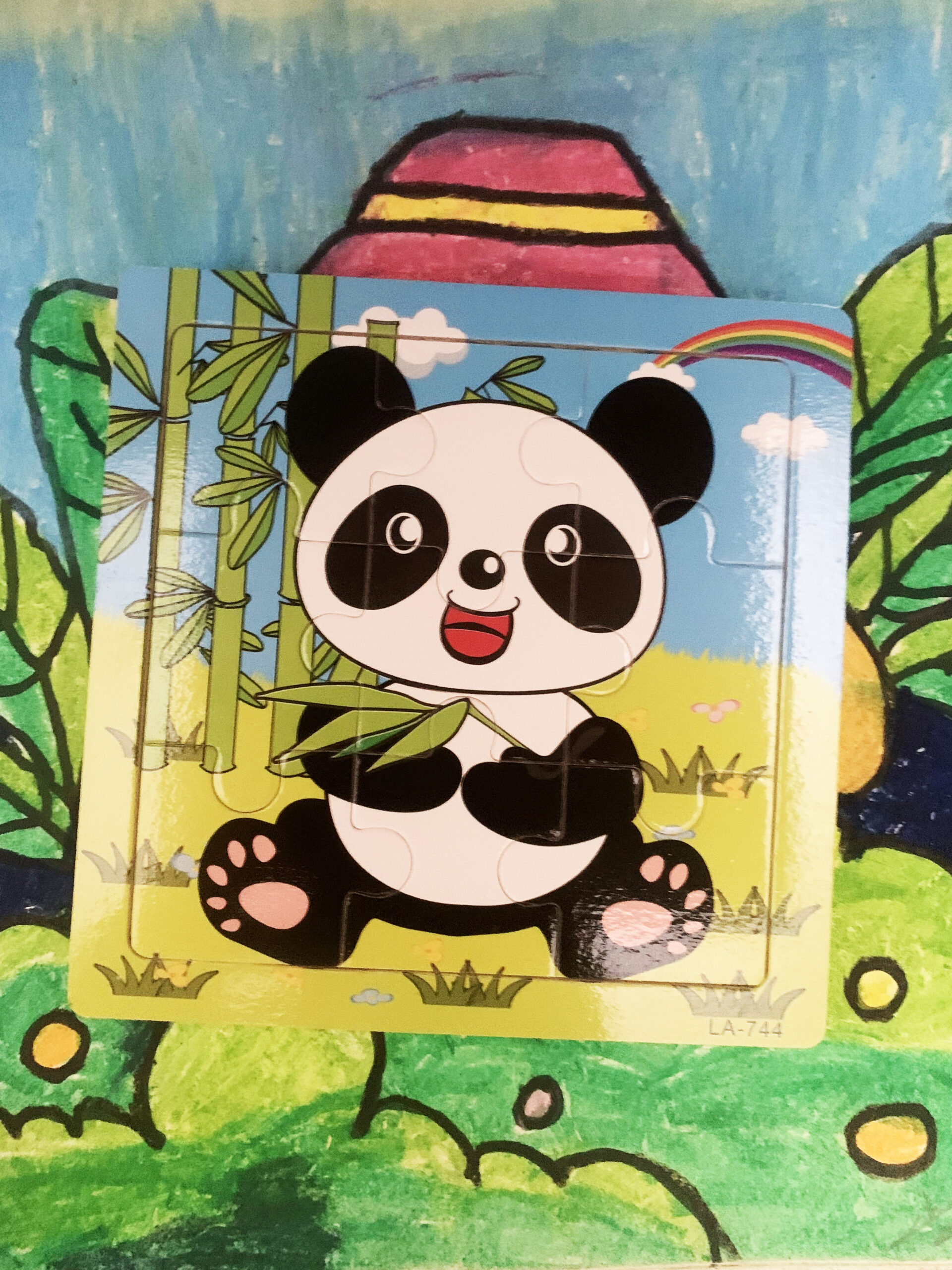 Panda Wooden Puzzle - Kids Educational Toy - Image 2
