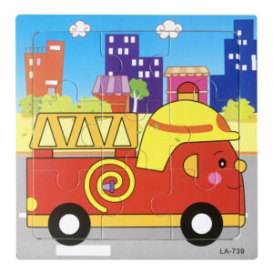 Fire Truck Wooden Puzzle - Kids Educational Toy
