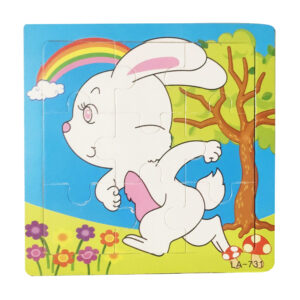 Rabbit Wooden Puzzle - Kids Educational Toy