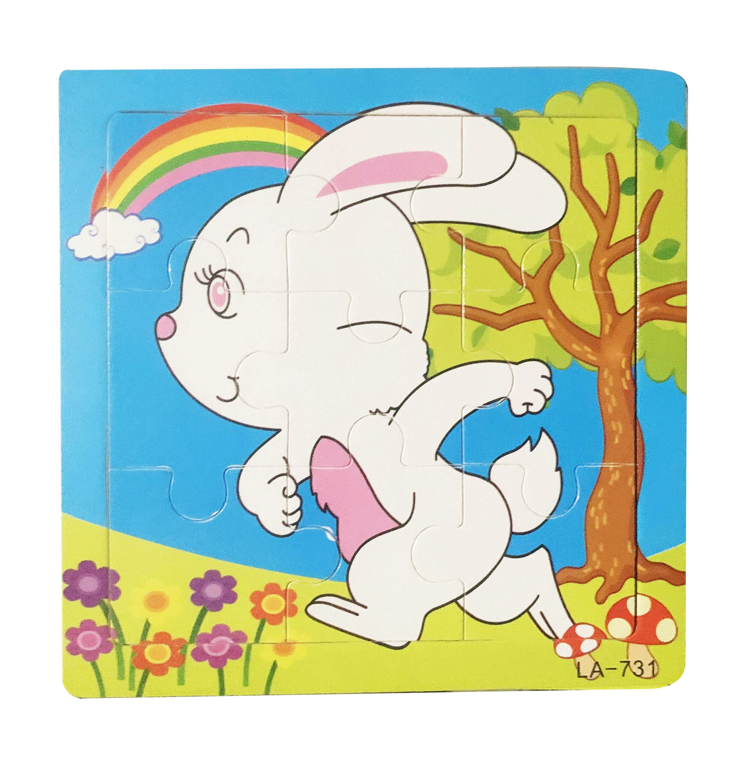 Rabbit Wooden Puzzle - Kids Educational Toy