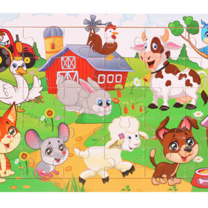 Happy Barn Wooden Puzzle - Kids Educational Toy