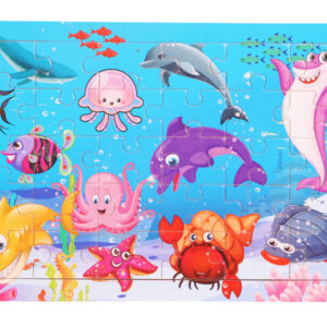 Marine Friends Wooden Puzzle - Kids Educational Toy