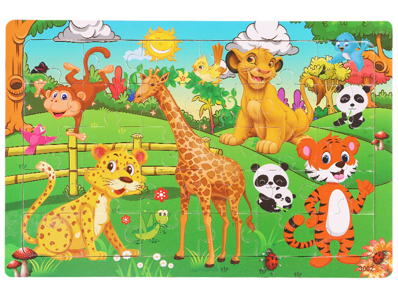 Animal Planet Wooden Puzzle - Kids Educational Toy