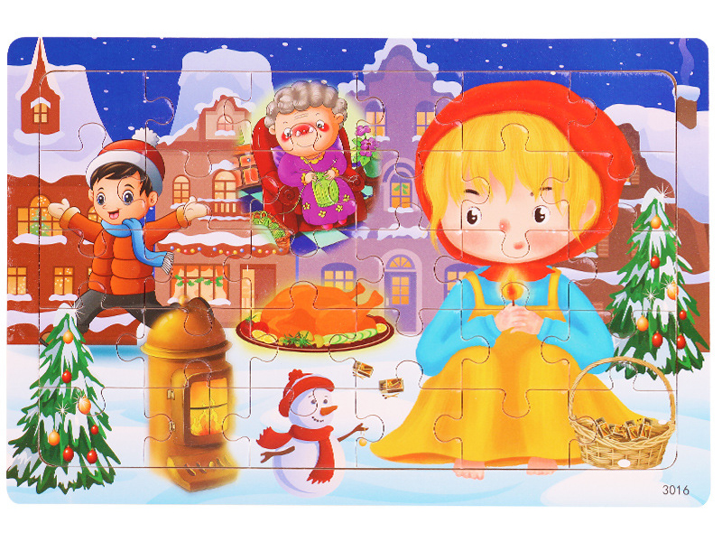 Christmas Magic Wooden Puzzle - Kids Educational Toy