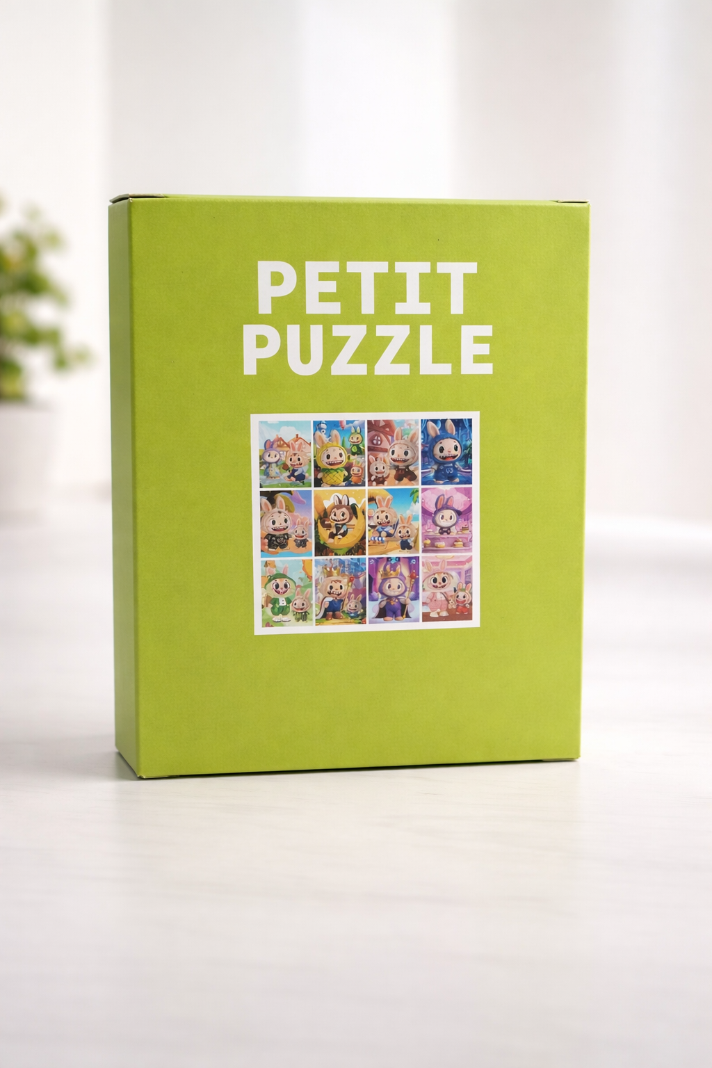 120 Pieces Paper Puzzle - Kids Educational Toy (Green Labubu) - Image 3