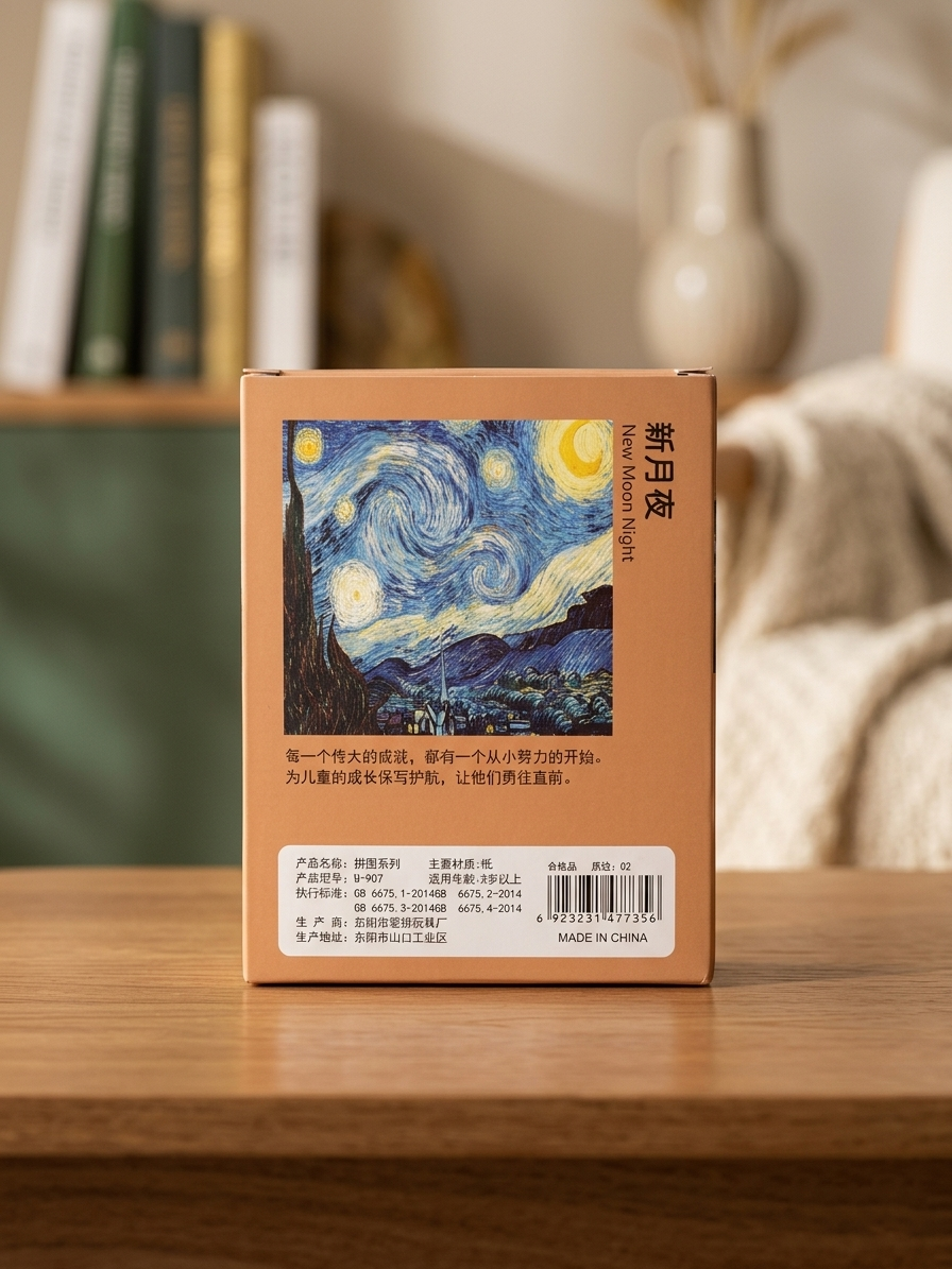 120 Pieces Paper Puzzle β Kids Educational Toy (Starry Night) - Image 5
