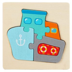 Ocean Explorers Wooden Puzzle 10 x 10cm - Kids Educational Toy