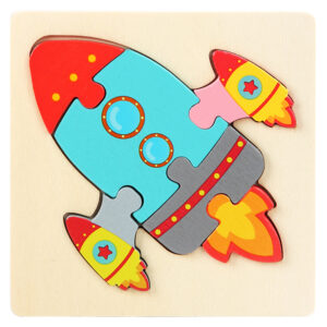 Up in the Air Wooden Puzzle 10x10cm - Kids Educational Toy