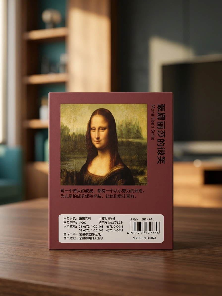 120 Pieces Paper Puzzle β Kids Educational Toy (Mona Lisa) - Image 3