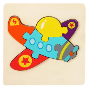 Little Pilot's Wooden Puzzle 10 x 10cm - Kids Educational Toy