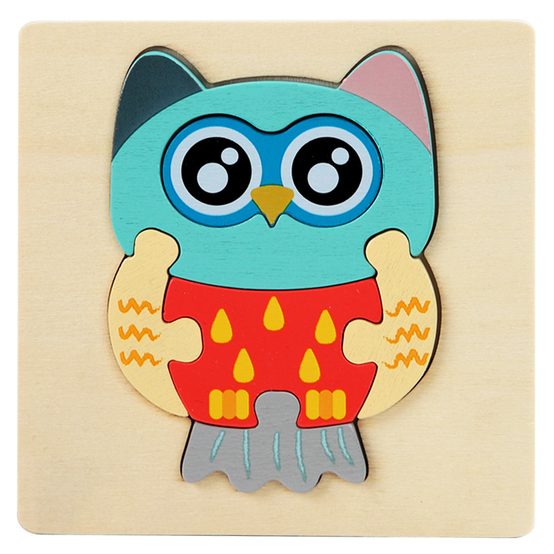 Wooden Puzzle 10x10cm - Kids Educational Toy - Image 11