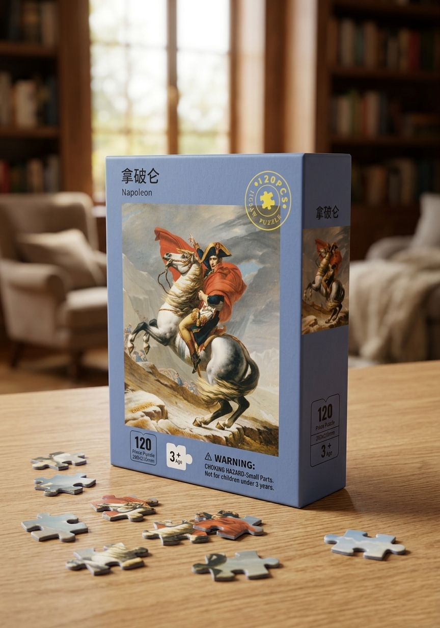 120 Pieces Paper Puzzle β Kids Educational Toy (Napoleon) - Image 2