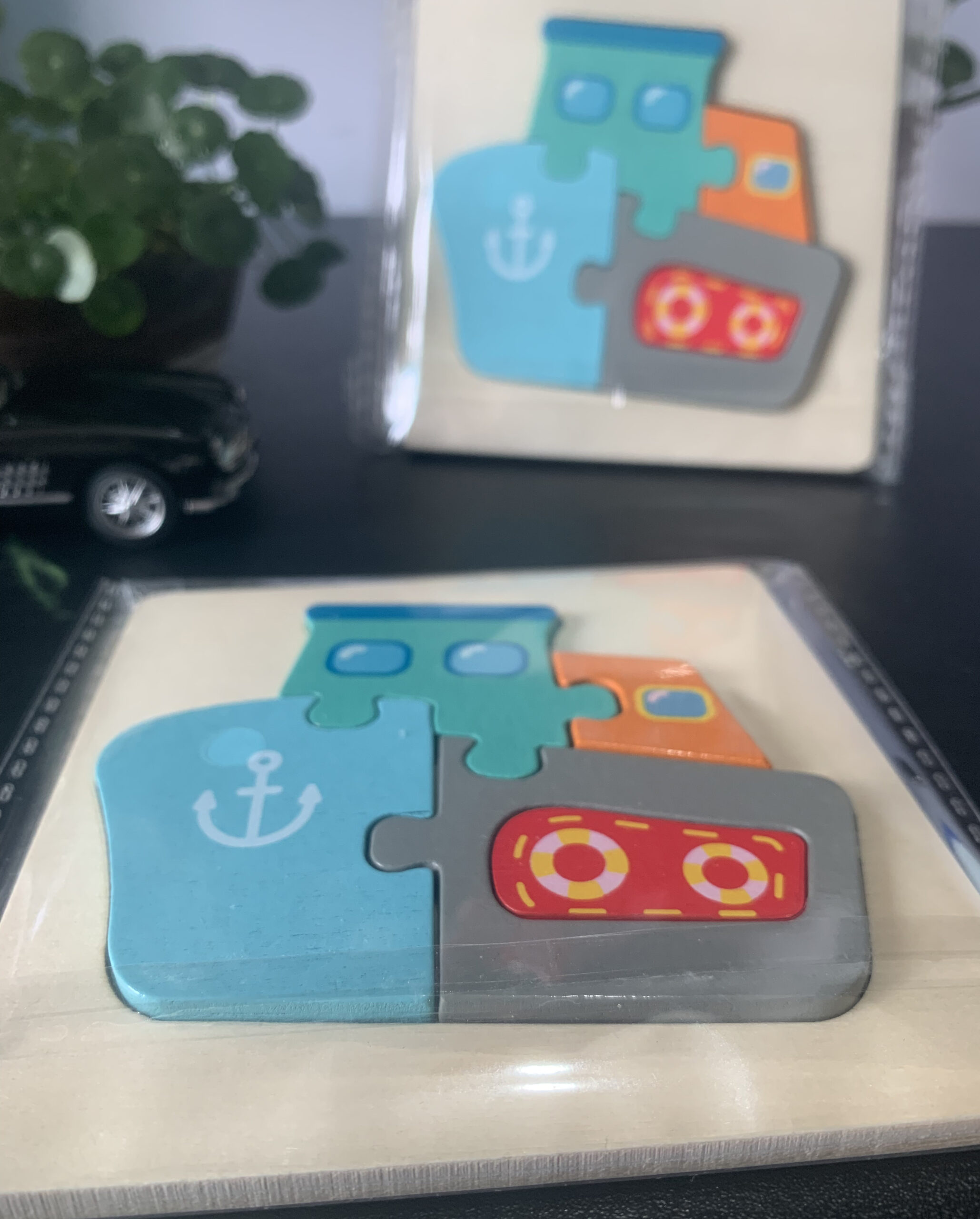 Ocean Explorers Wooden Puzzle 10 x 10cm - Kids Educational Toy - Image 3